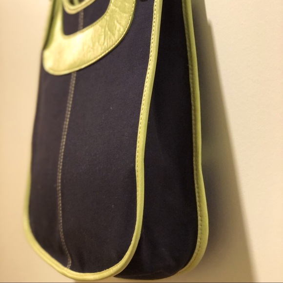 BNWOT PAUL SMITH LEATHER / CANVAS SHOULDER BAG - Picture 8 of 13